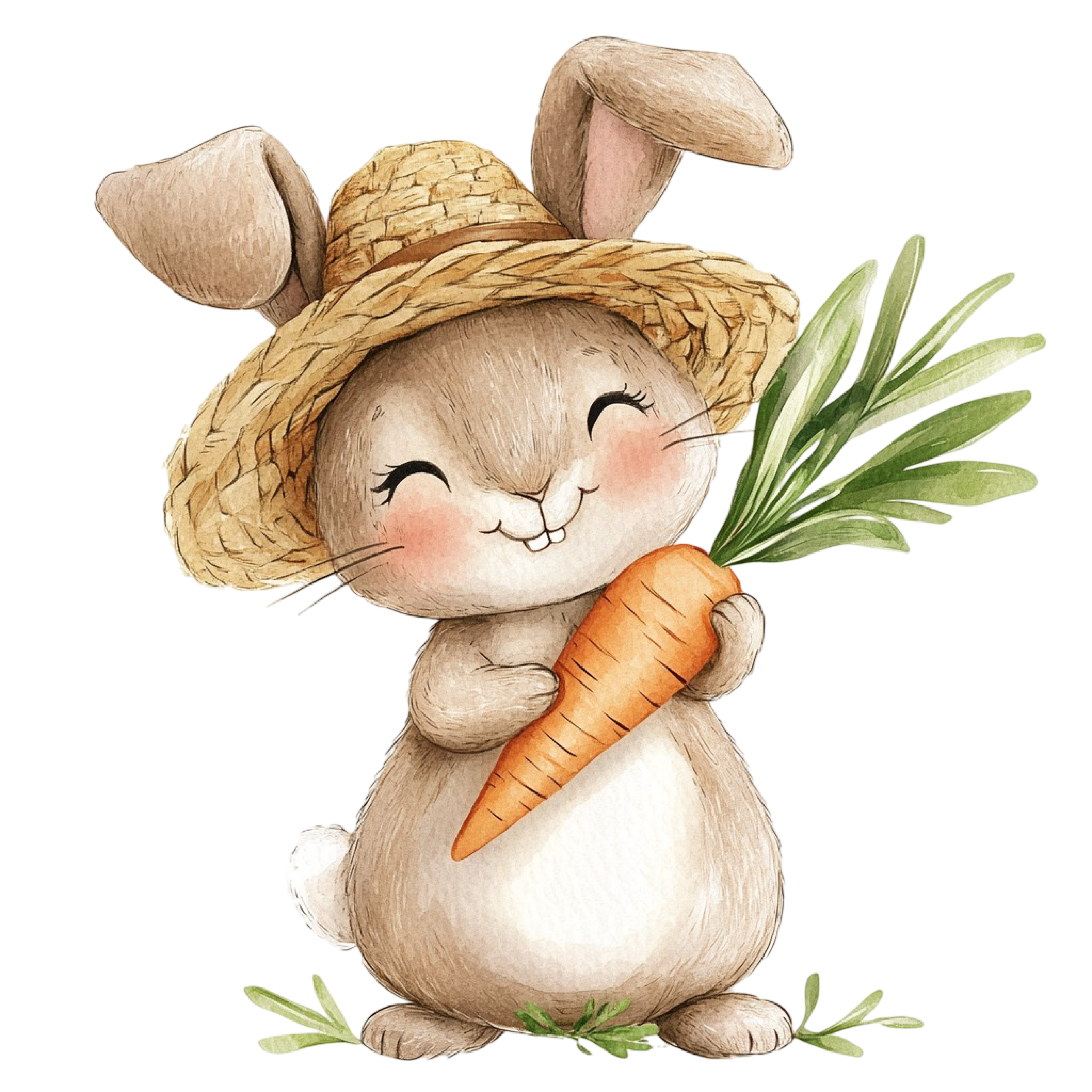 Easter Bunny Magnet Set – 9 Cute 2x2 Spring Fridge Magnets