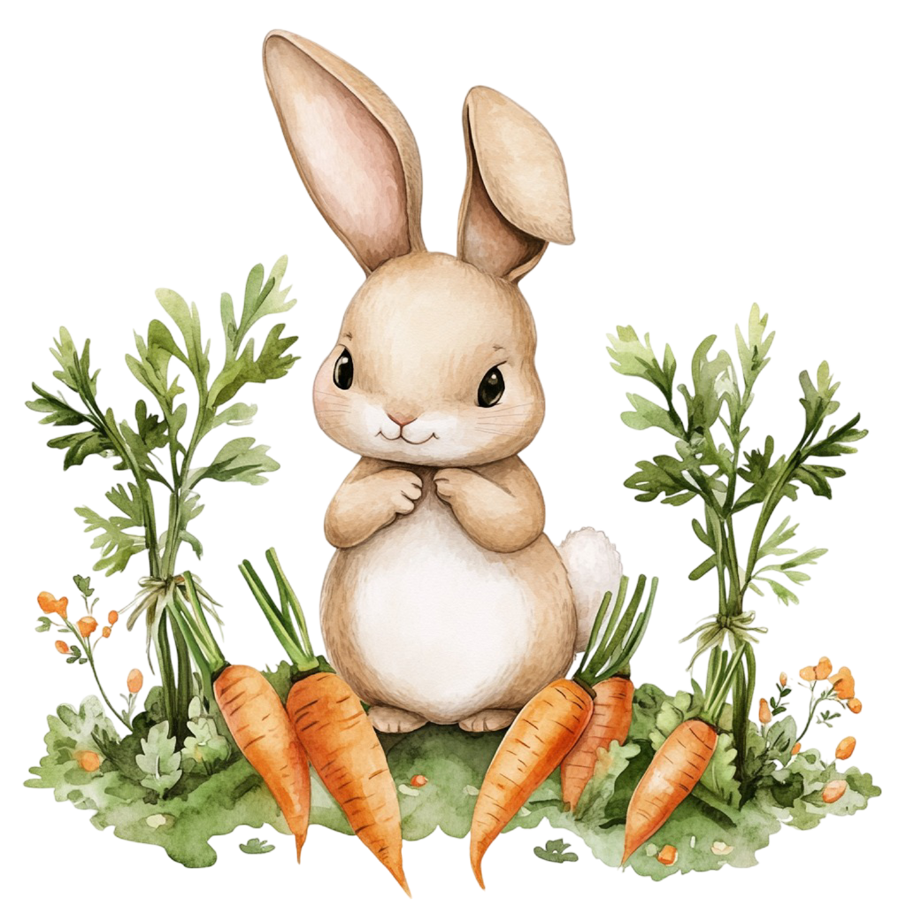 Easter Bunny Magnet Set – 9 Cute 2x2 Spring Fridge Magnets