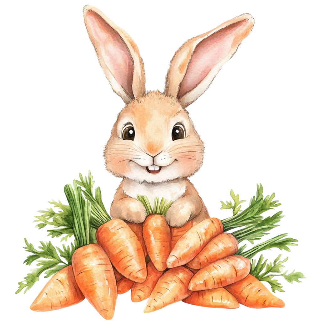 Easter Bunny Magnet Set – 9 Cute 2x2 Spring Fridge Magnets