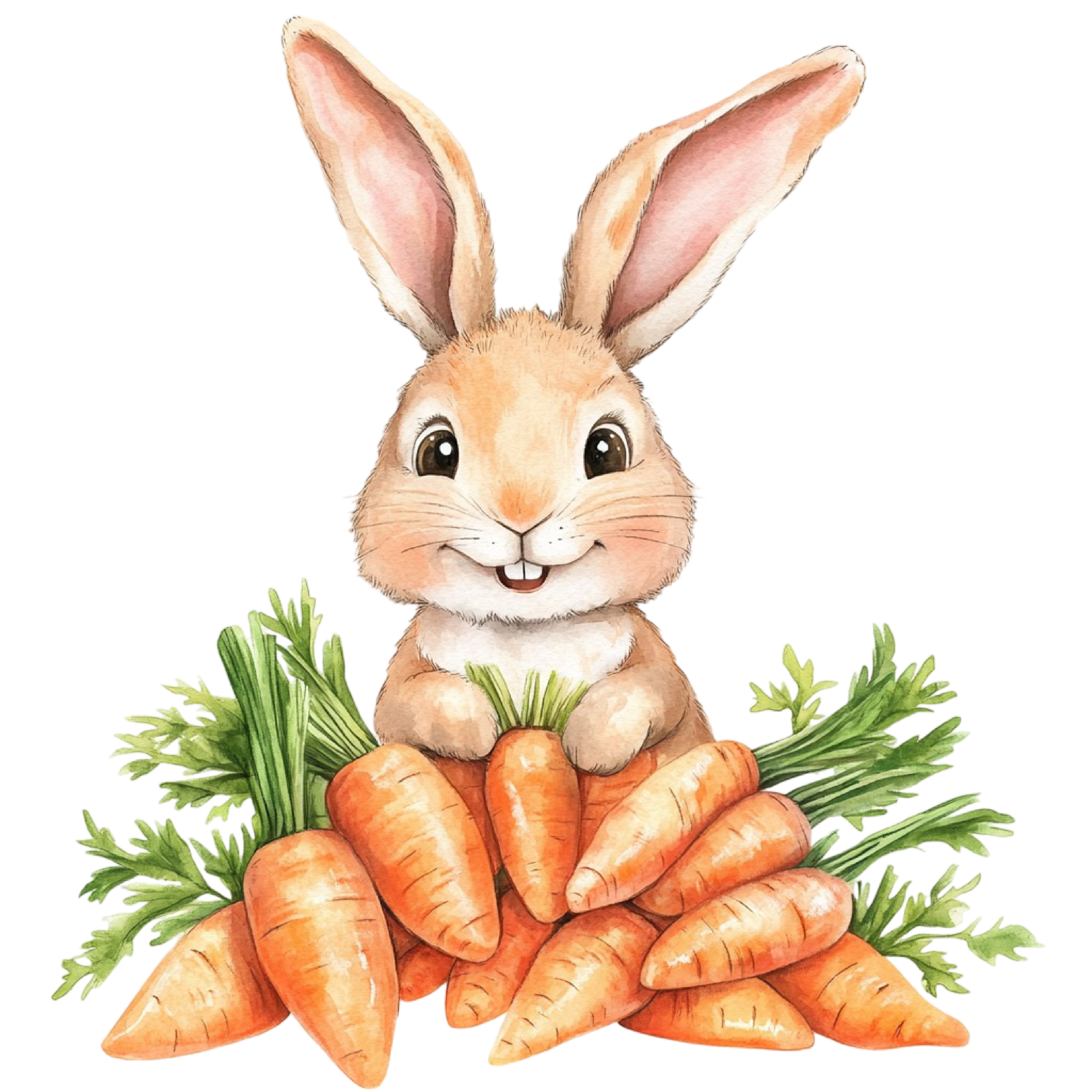 Easter Bunny Magnet Set – 9 Cute 2x2 Spring Fridge Magnets