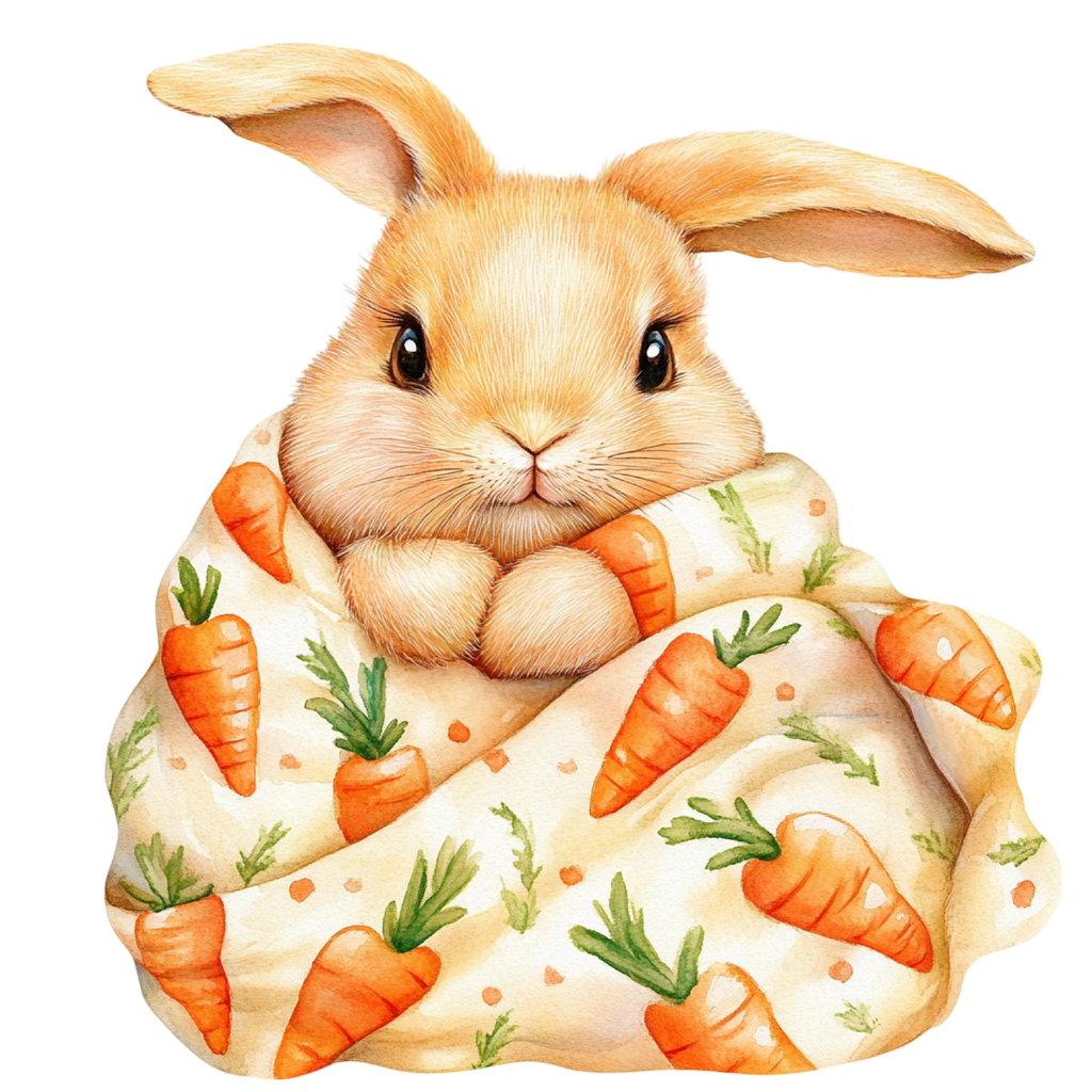 Easter Bunny Magnet Set – 9 Cute 2x2 Spring Fridge Magnets