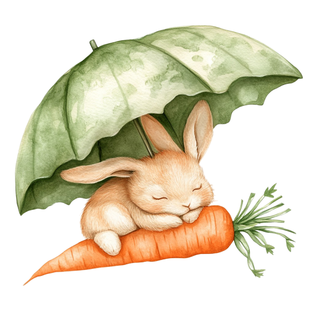 Easter Bunny Magnet Set – 9 Cute 2x2 Spring Fridge Magnets