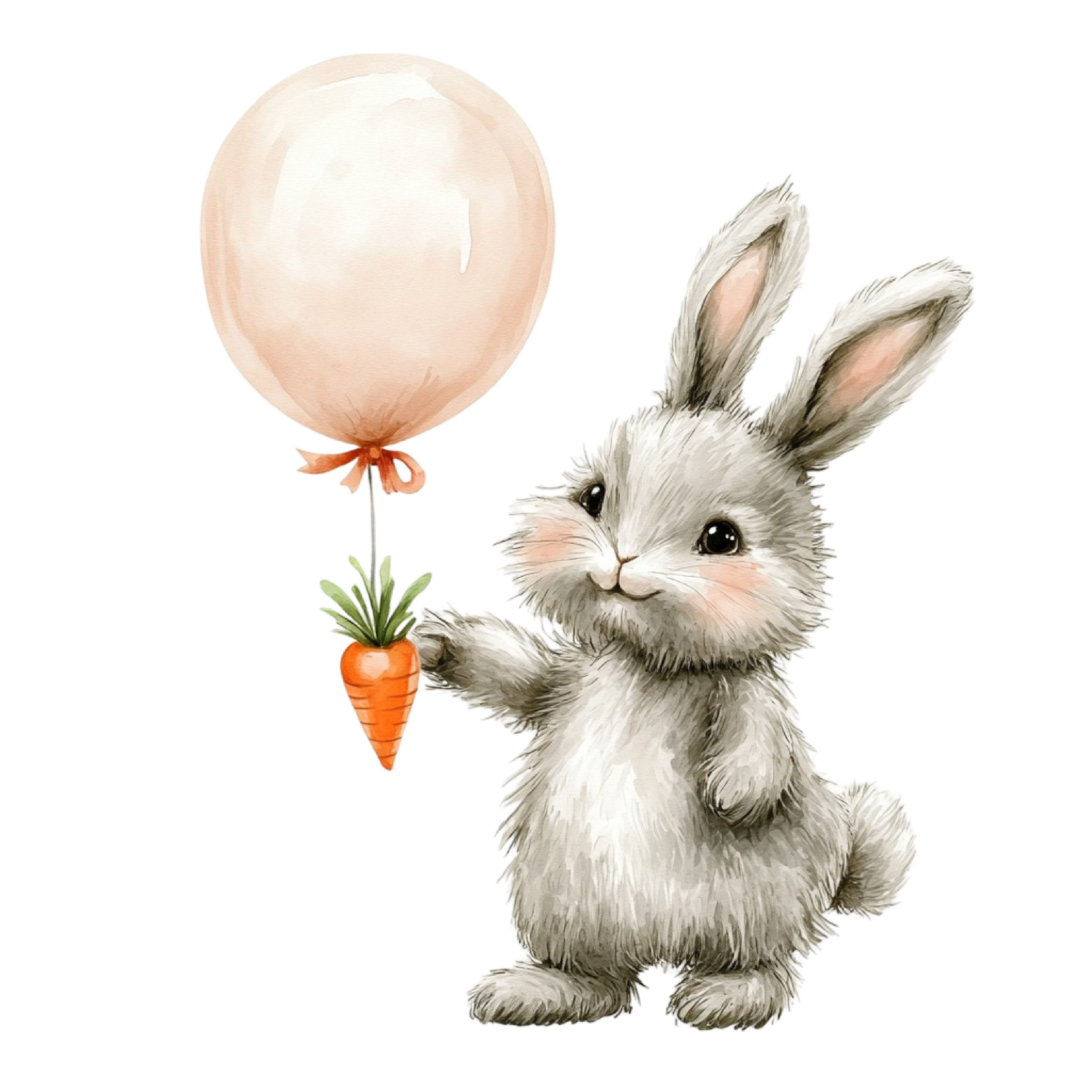 Easter Bunny Magnet Set – 9 Cute 2x2 Spring Fridge Magnets