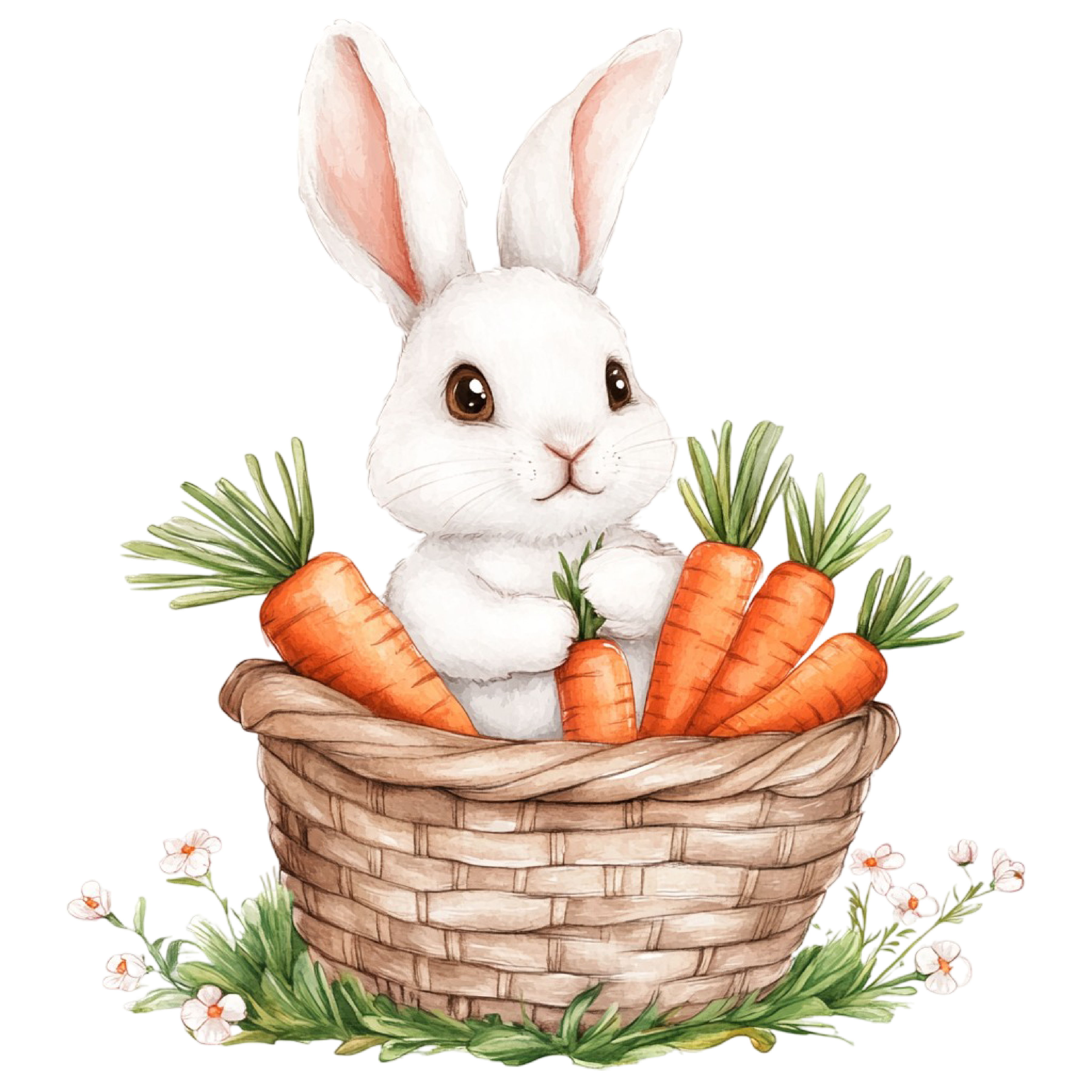 Easter Bunny Magnet Set – 9 Cute 2x2 Spring Fridge Magnets