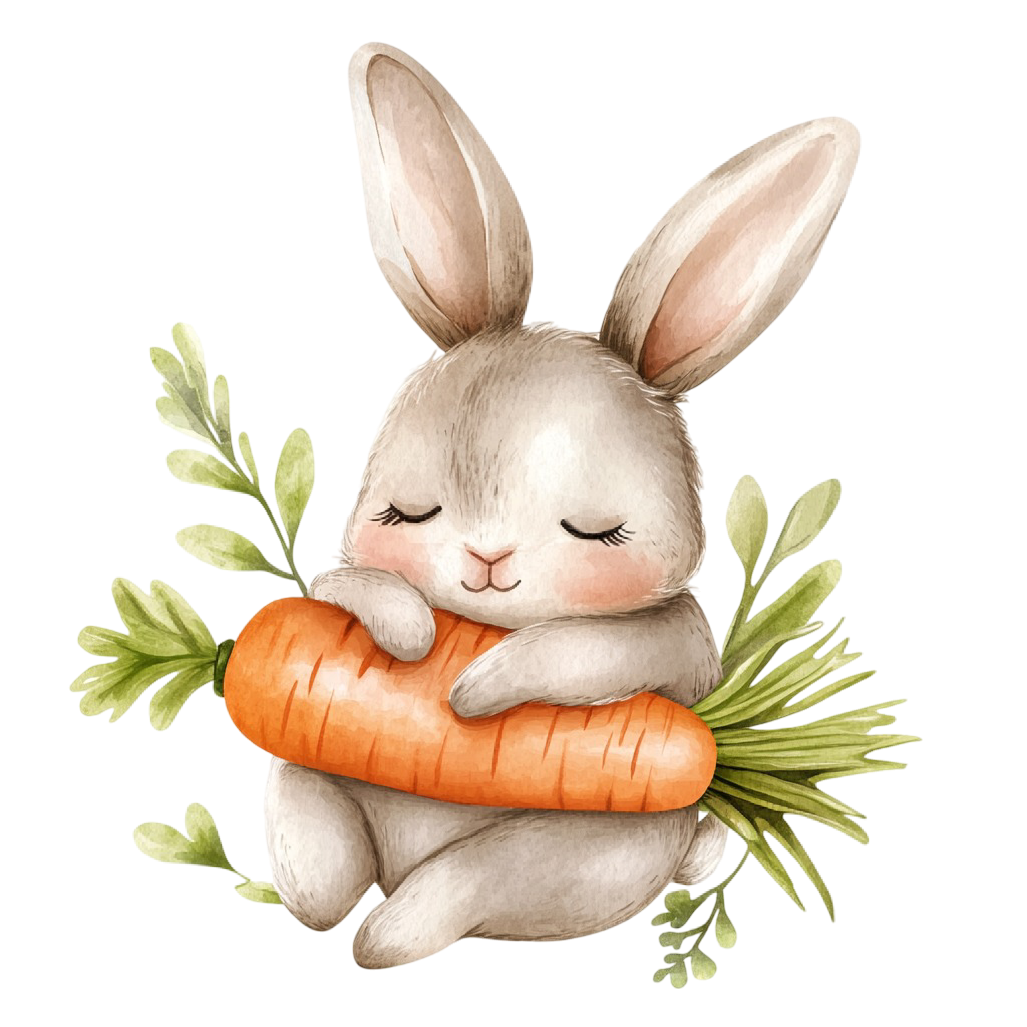 Easter Bunny Magnet Set – 9 Cute 2x2 Spring Fridge Magnets