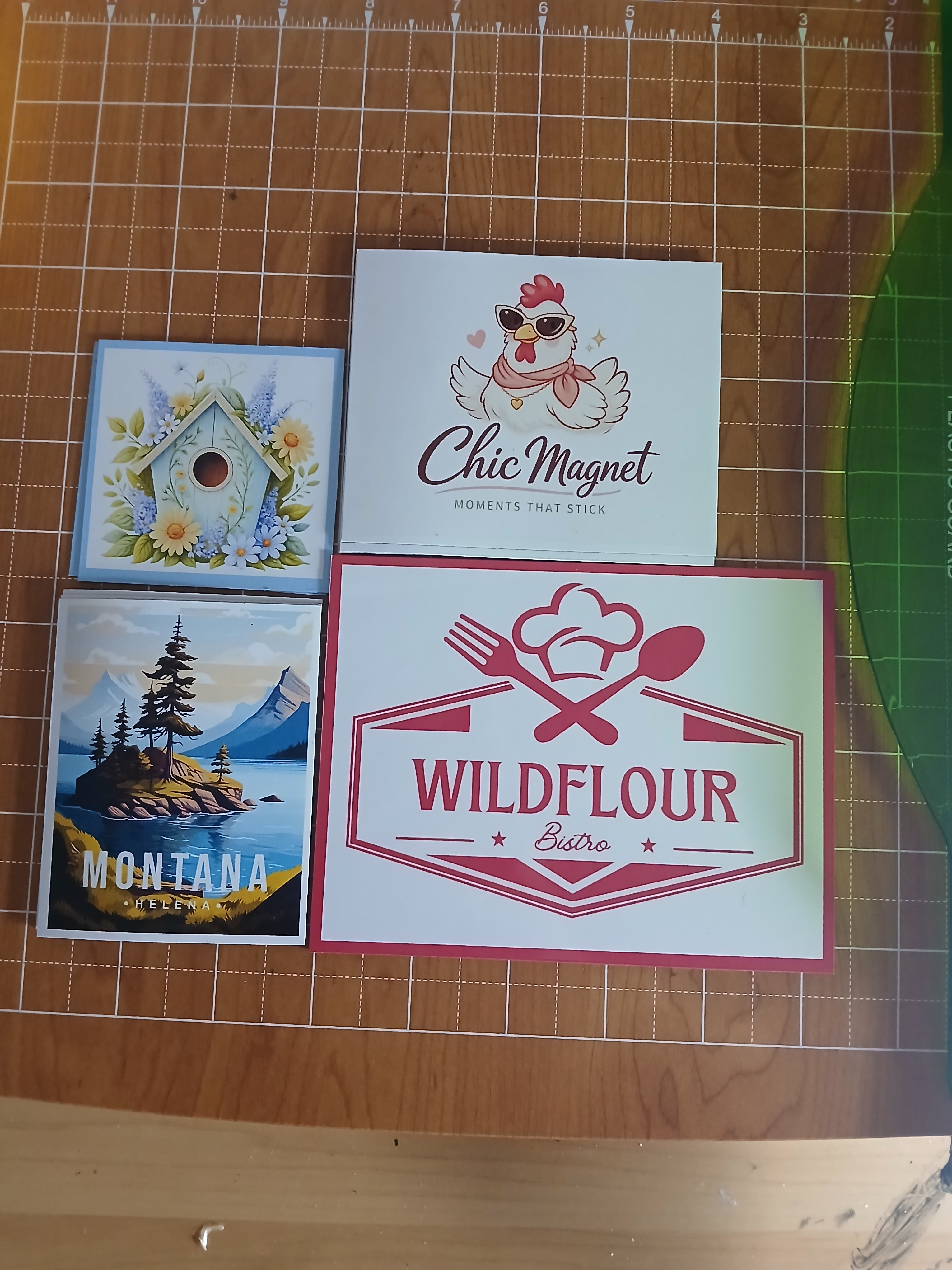 Large Flexible Magnet, 6 set Personalized, 2x3 in