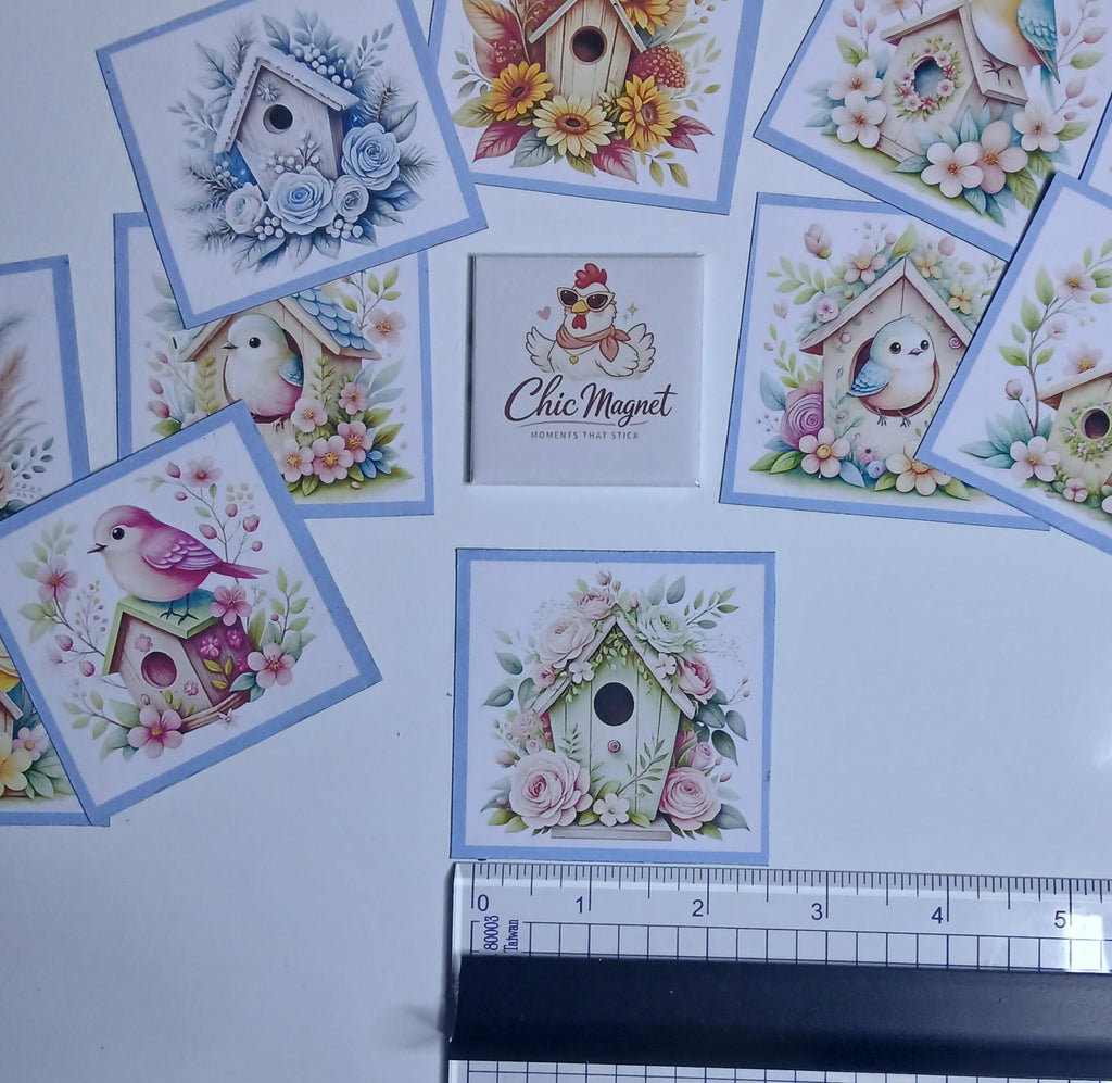 Small Flexible Magnet, 12 set Personalized, 2x3cm